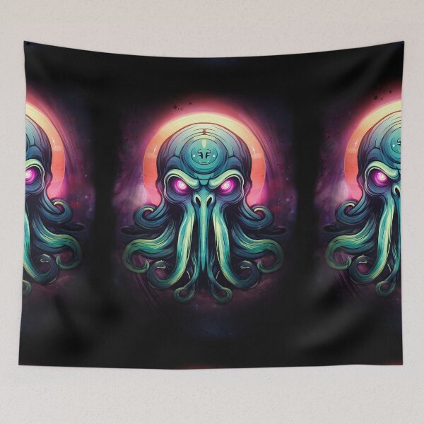 Item preview, Psychedelic Cthulhu Unleashed designed and sold by PVSKI.