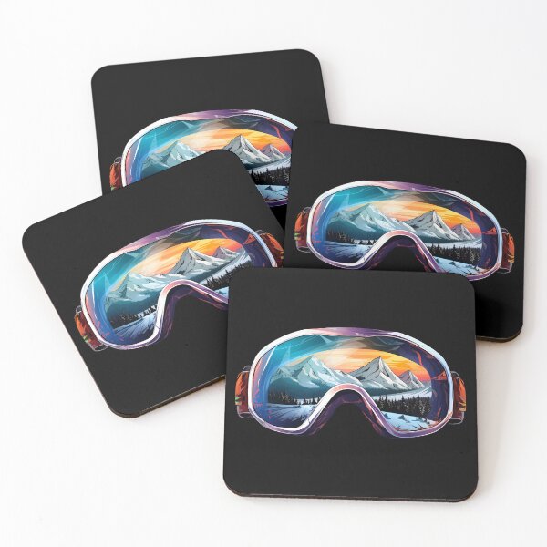 Item preview, Ski Goggles/Sledding Goggles Colorful Winter  Mountain Reflection designed and sold by meganohm.