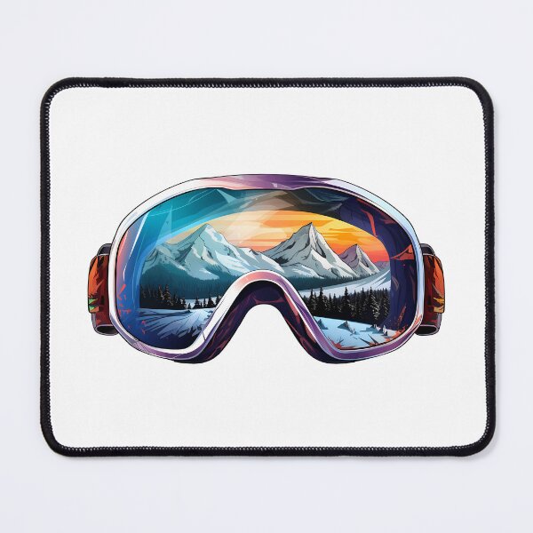 Item preview, Ski Goggles/Sledding Goggles Colorful Winter  Mountain Reflection designed and sold by meganohm.