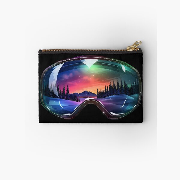 Item preview, Ski Goggles/Sledding Goggles Colorful Northern Lights Winter Mountain Reflection designed and sold by meganohm.