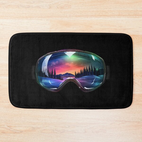 Item preview, Ski Goggles/Sledding Goggles Colorful Northern Lights Winter Mountain Reflection designed and sold by meganohm.
