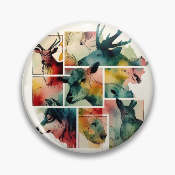 Item preview, Ukiyoe Wonders: Rectangular Animal Art in Watercolour Splendor designed and sold by Doddlaix.