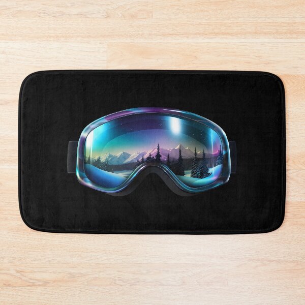 Item preview, Ski Goggles/Sledding Goggles Colorful Northern Lights Winter Mountain Reflection designed and sold by meganohm.