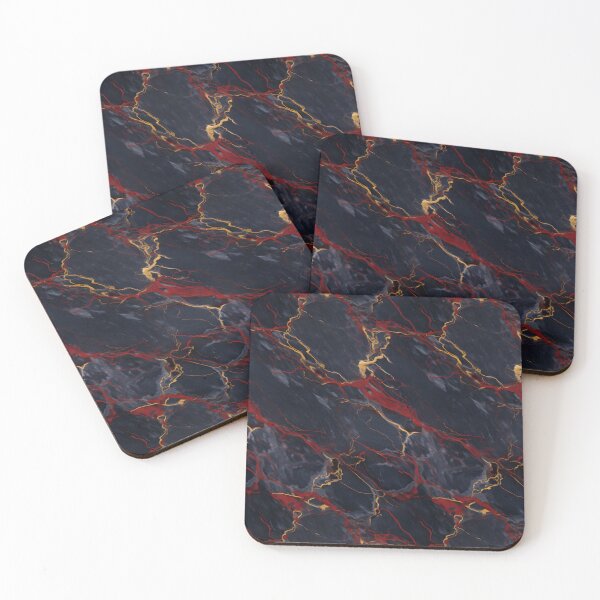 Item preview, Blue, Red and Gold Seamless Repeating Marble Pattern designed and sold by PeteRascal.