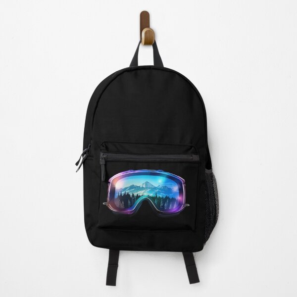 Item preview, Purple Ski Goggles/Sledding Goggles Colorful Northern Lights Winter Mountain Reflection designed and sold by meganohm.