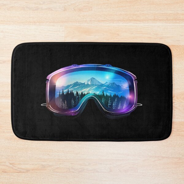 Item preview, Purple Ski Goggles/Sledding Goggles Colorful Northern Lights Winter Mountain Reflection designed and sold by meganohm.