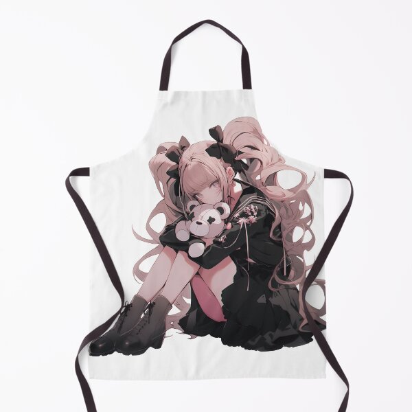 Item preview, Gothic anime girl with dark teddy bear art designed and sold by TheArtistOf2022.