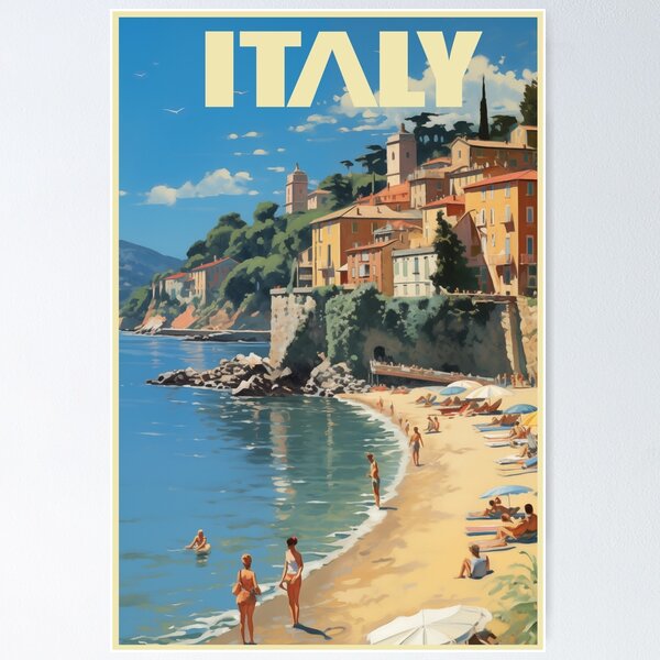 Item preview, Vintage Poster ITALY designed and sold by Pasinn.