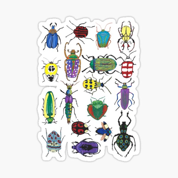 Item preview, Colorful Beetles designed and sold by jenbucheli.