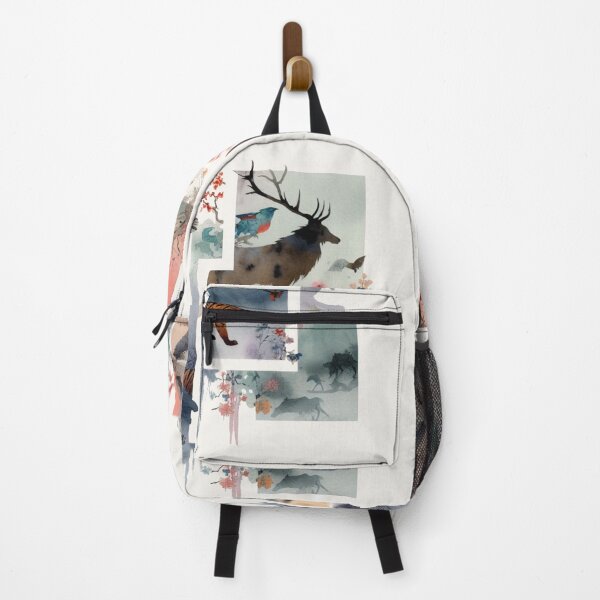 Item preview, Enchanting Rectangular Animals: Ukiyoe Watercolour Marvel designed and sold by Doddlaix.