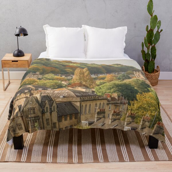 Item preview, Fall mood photography of UK somerset cotswold city Bath in Golden Autumn designed and sold by Rowena Ko.