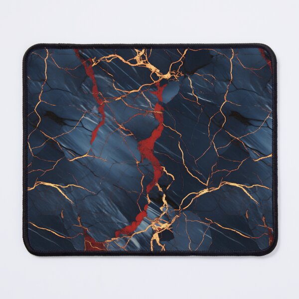 Item preview, Blue, Red and Gold Seamless Repeating Marble Pattern designed and sold by PeteRascal.