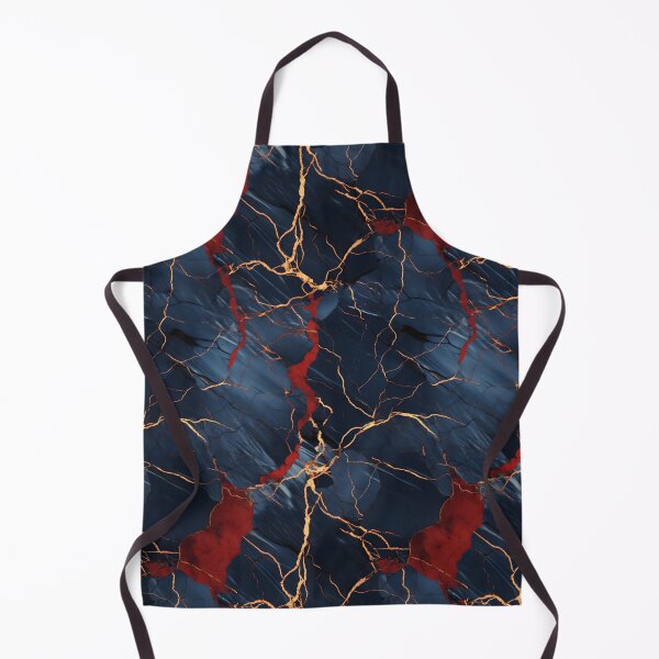 Item preview, Blue, Red and Gold Seamless Repeating Marble Pattern designed and sold by PeteRascal.