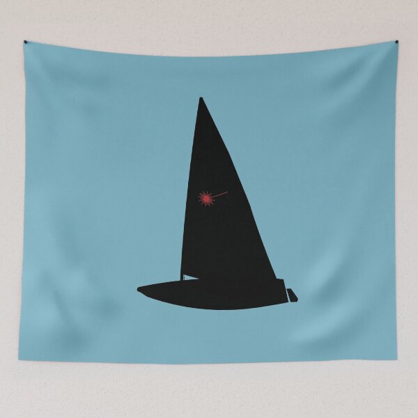 Item preview, Laser Sailing Logo Silhouette Black designed and sold by J-Bat.