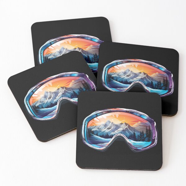 Item preview, Colorful Ski Goggles Sledding Goggles Winter Sports Mountain Reflection designed and sold by meganohm.