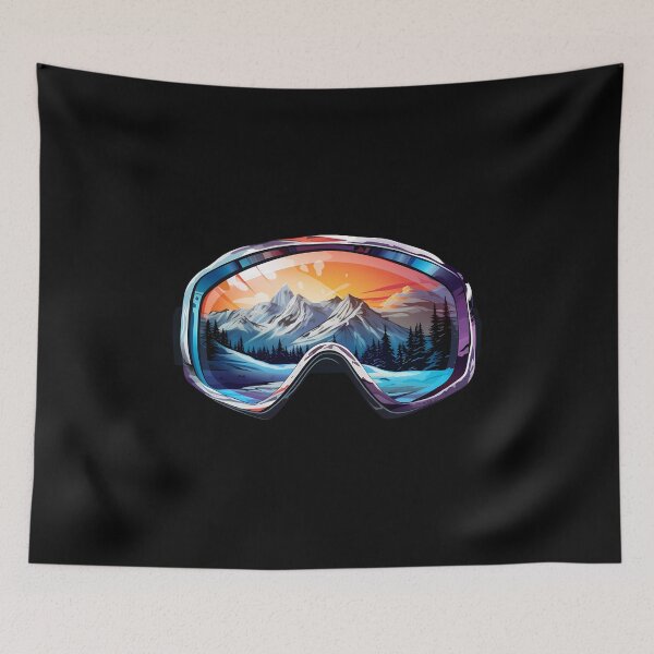 Item preview, Colorful Ski Goggles Sledding Goggles Winter Sports Mountain Reflection designed and sold by meganohm.
