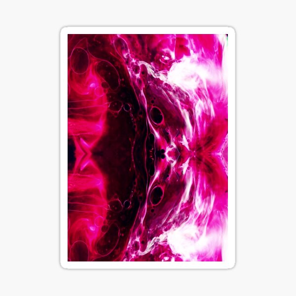 Abstrakte Kunst - Fluid Art Sticker
