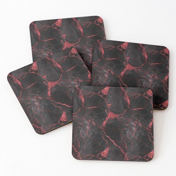 Item preview, Black and Red Seamless Repeating Marble Tile Pattern designed and sold by PeteRascal.