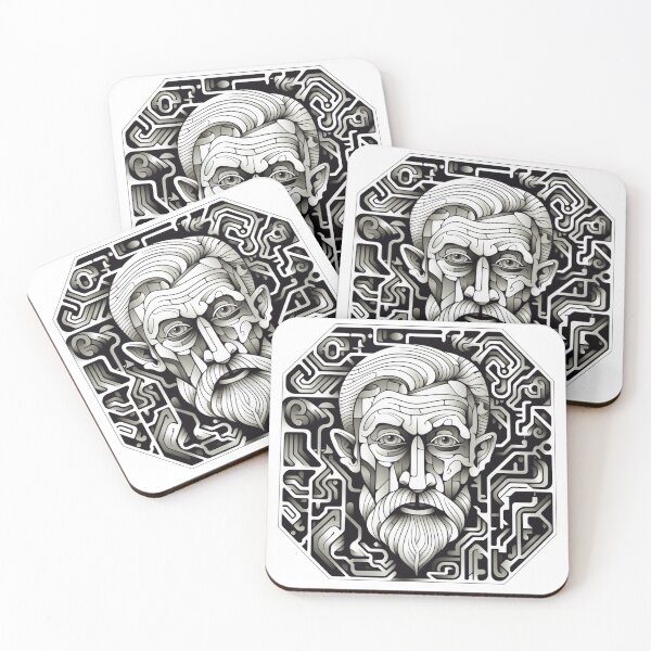 Item preview, Abstract Geometic Image of a Face designed and sold by ReverseBleach.