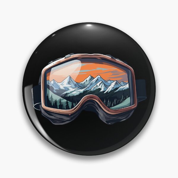 Item preview, Sunset Ski Goggles Sledding Goggles Winter Sports Mountain Reflection designed and sold by meganohm.