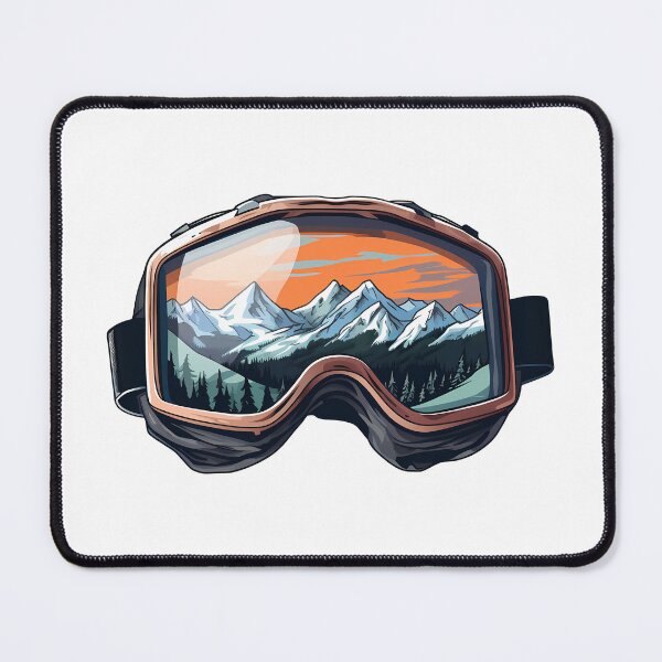 Item preview, Sunset Ski Goggles Sledding Goggles Winter Sports Mountain Reflection designed and sold by meganohm.