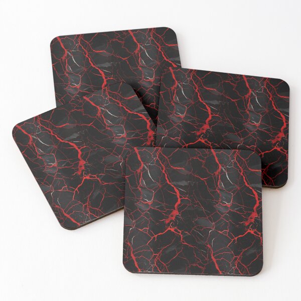 Item preview, Black and Red Seamless Repeating Marble Tile Pattern designed and sold by PeteRascal.