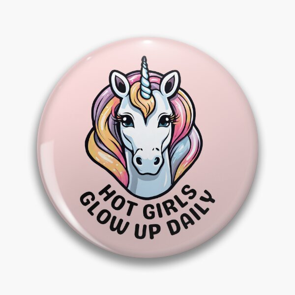 Item preview, Hot Girls Glow Up Daily Unicorn designed and sold by PixelsNonstop.