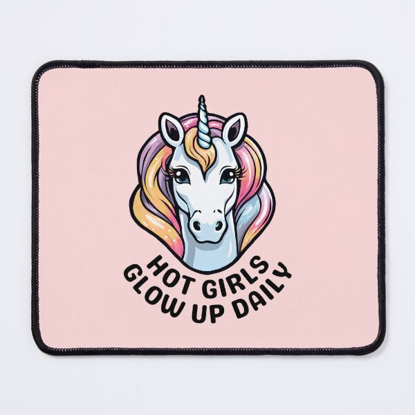 Item preview, Hot Girls Glow Up Daily Unicorn designed and sold by PixelsNonstop.