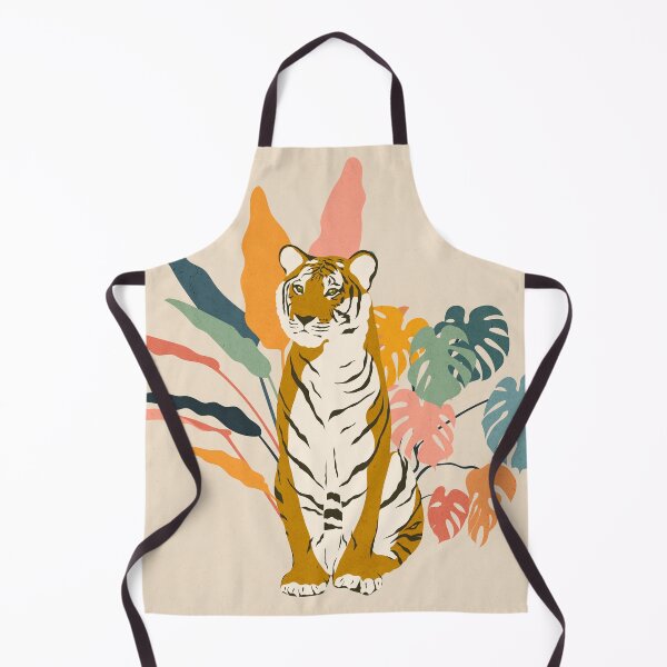Item preview, Colorful Tiger Jungle Illustration designed and sold by Megs Lang.