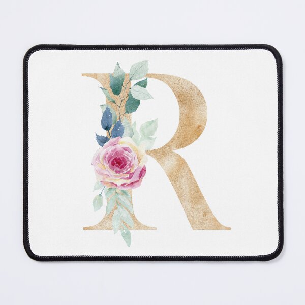 Item preview, Watercolor floral letter R designed and sold by tapilipa.