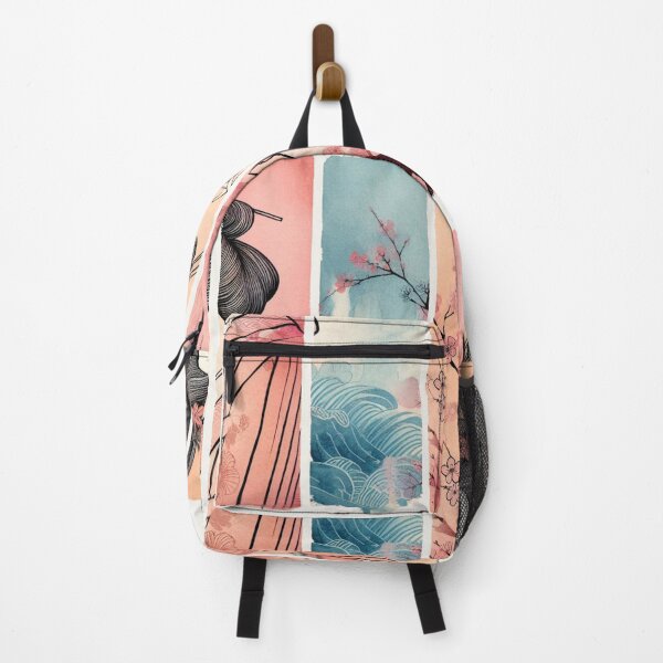 Item preview, Ukiyoe Harmony: Rectangular Geysha Watercolour Delight designed and sold by Doddlaix.