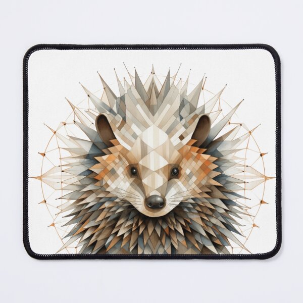 Item preview, geometric porcupine designed and sold by Bubble-Yum.