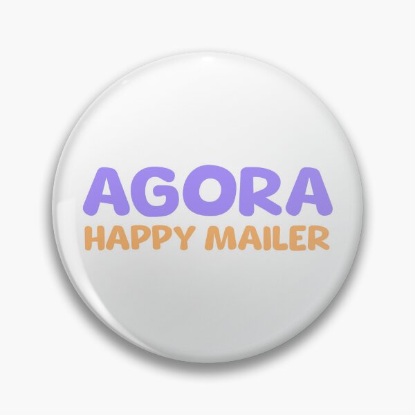 Item preview, Agora Happy Mailer in Purple and Orange designed and sold by noelle20.