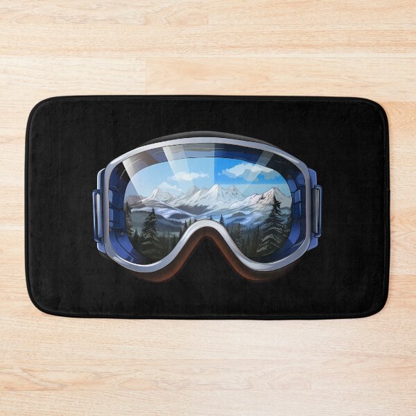 Item preview, Blue Ski Goggles Sledding Goggles Winter Sports Mountain Reflection designed and sold by meganohm.