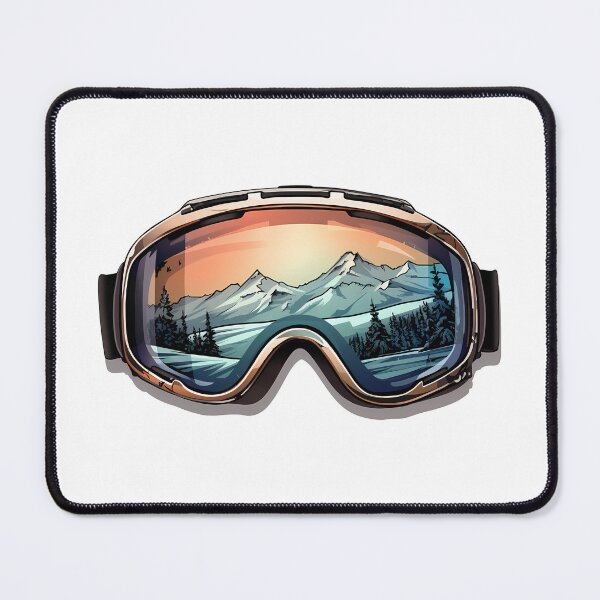 Item preview, Beige Ski Goggles Sledding Goggles Winter Sports Mountain Reflection designed and sold by meganohm.