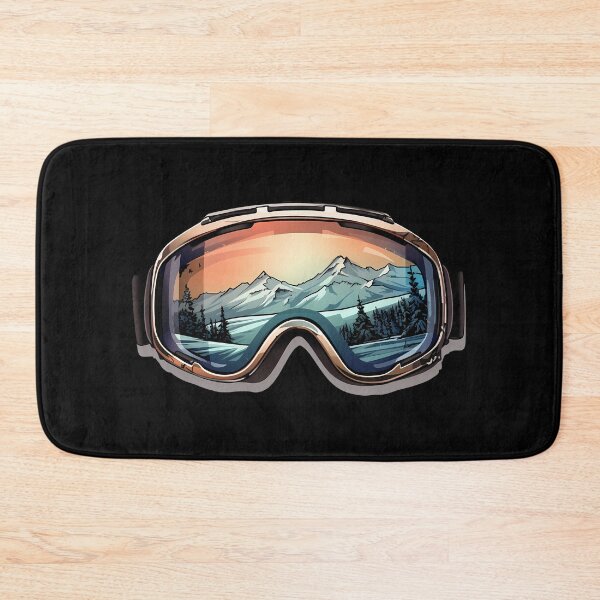 Item preview, Beige Ski Goggles Sledding Goggles Winter Sports Mountain Reflection designed and sold by meganohm.