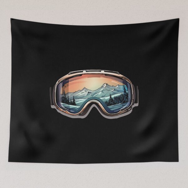 Item preview, Beige Ski Goggles Sledding Goggles Winter Sports Mountain Reflection designed and sold by meganohm.