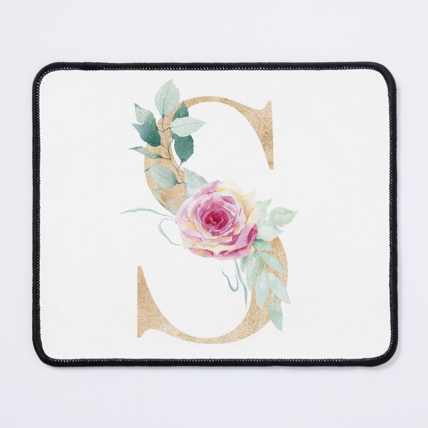 Item preview, Watercolor floral letter S designed and sold by tapilipa.