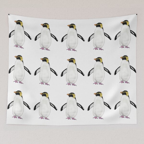 Item preview, Rockhopper Penguin Drawing designed and sold by ArtAndBliss.