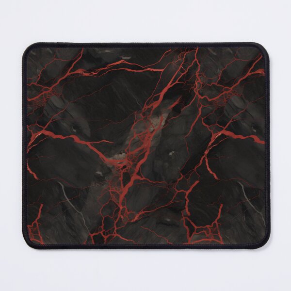 Item preview, Black and Red Seamless Repeating Marble Tile Pattern designed and sold by PeteRascal.