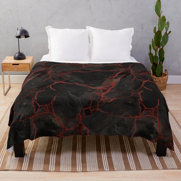 Item preview, Black and Red Seamless Repeating Marble Tile Pattern designed and sold by PeteRascal.