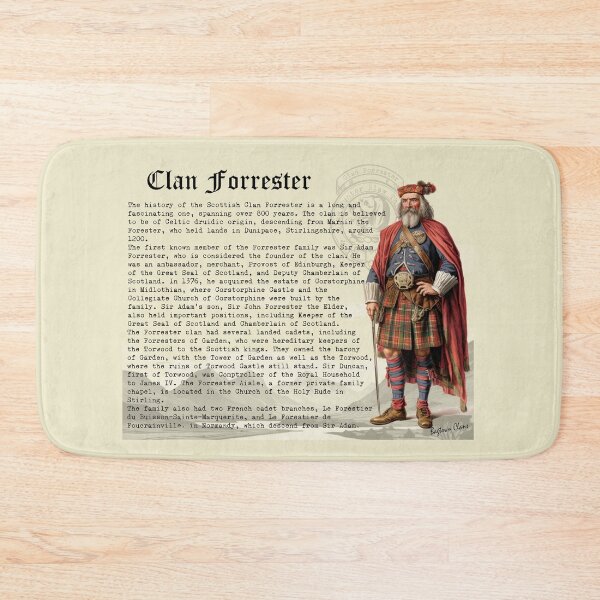 Item preview, Clan Forrester Scottish History  designed and sold by BagTown Clans.