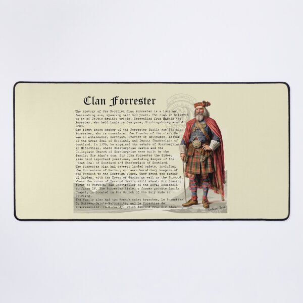 Item preview, Clan Forrester Scottish History designed and sold by BagTown Clans.