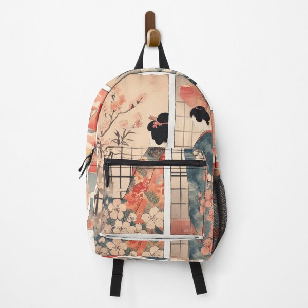 Item preview, Japanese Serenity: Ukiyoe-Inspired Rectangular Watercolour Elegance designed and sold by Doddlaix.