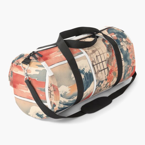 Item preview, Japanese Serenity: Ukiyoe-Inspired Rectangular Watercolour Elegance designed and sold by Doddlaix.
