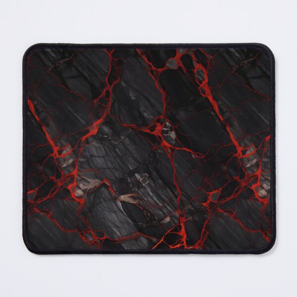Item preview, Black and Red Seamless Repeating Marble Tile Pattern designed and sold by PeteRascal.
