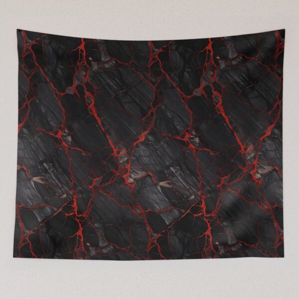 Item preview, Black and Red Seamless Repeating Marble Tile Pattern designed and sold by PeteRascal.