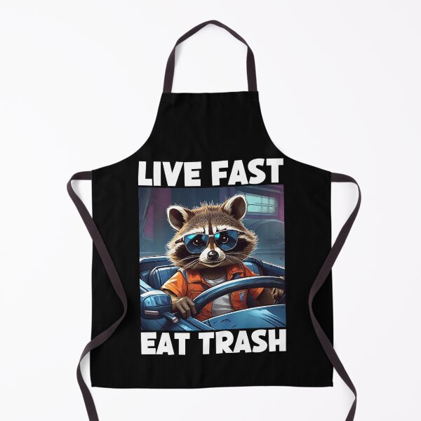 Item preview, Live Fast Eat Trash, Eat Trash Do Crime, Funny Raccoon designed and sold by Porcupine Tees ⭐⭐⭐⭐⭐.