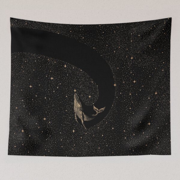 Item preview, Starry Whale - Dark GOLD Version designed and sold by AlirizaCAKIR.