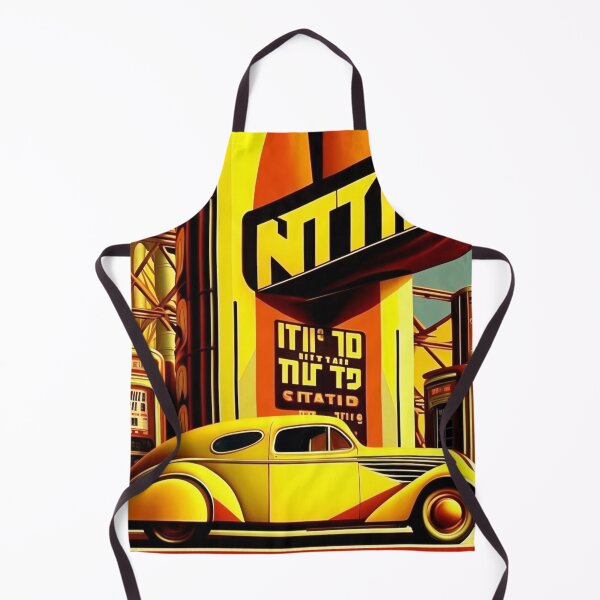 Item preview, Metropolis City Futuristic Car Gas Station Light Shows Film Black Green Red Yellow White designed and sold by G-M-Designs.